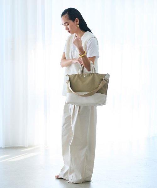 【Breath TOPKAPI】RIPPLE リプル エコナイロン コンビ ショルダー付 トートバッグ ナイロン