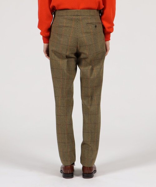 CORDINGS ウール 1プリーツサイドアジャスター トラウザーズ CORDINGS