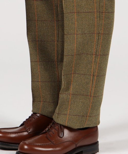 CORDINGS ウール 1プリーツサイドアジャスター トラウザーズ CORDINGS