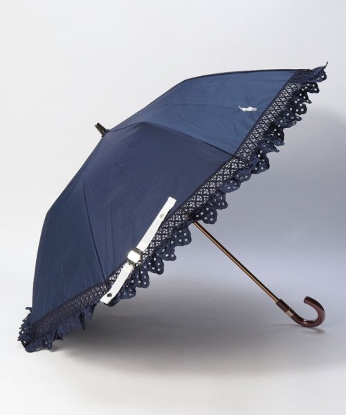 POLO RALPH LAUREN(umbrella)(ポロラルフローレン（傘）)/晴雨兼用折りたたみ日傘　エンブフリル/img05