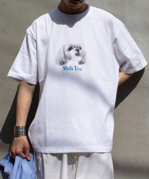 GLOSTER(GLOSTER)/【新柄追加】【GLOSTER/グロスター】DOG&CAT 犬猫プリントTシャツ/img25