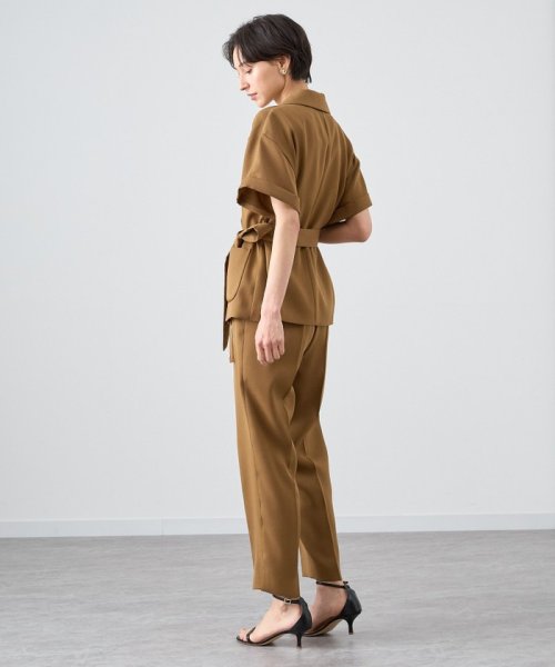 【セットアップ対応商品】ストレッチツイルフレンチスリーブジャケット なし ：model