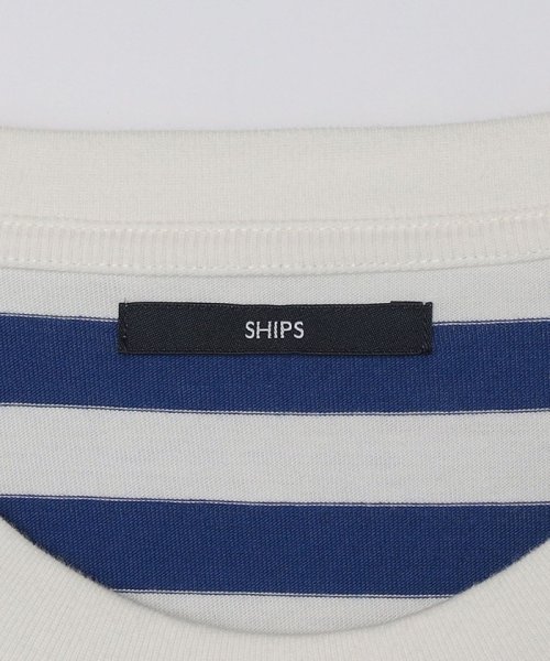 SHIPS MEN(シップス　メン)/*SHIPS: ワンポイント ロゴ フレンチ ボーダー Tシャツ/img36