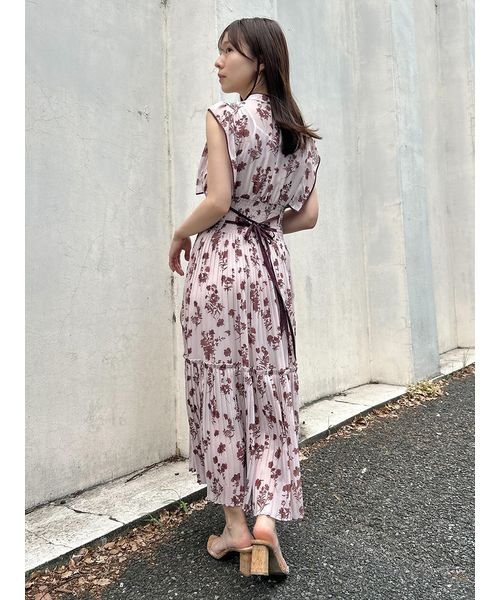 WEB限定サイズあり】Sustainableバイカラープリーツワンピース 