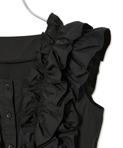 【サステナブル】ペタルフリルブラウス 