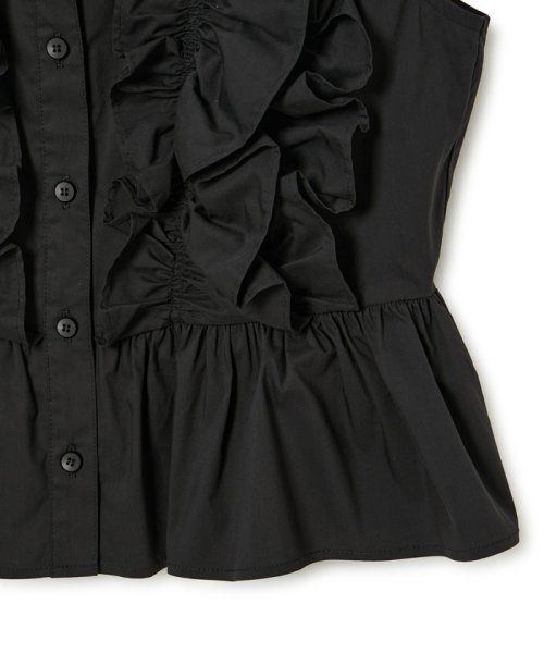 【サステナブル】ペタルフリルブラウス 