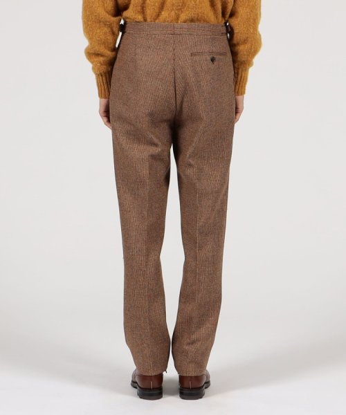 CORDINGS ウール 1プリーツサイドアジャスター トラウザーズ CORDINGS