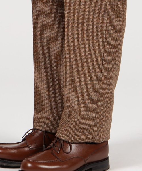CORDINGS ウール 1プリーツサイドアジャスター トラウザーズ CORDINGS