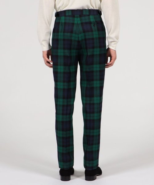 CORDINGS ウール 1プリーツサイドアジャスター トラウザーズ CORDINGS