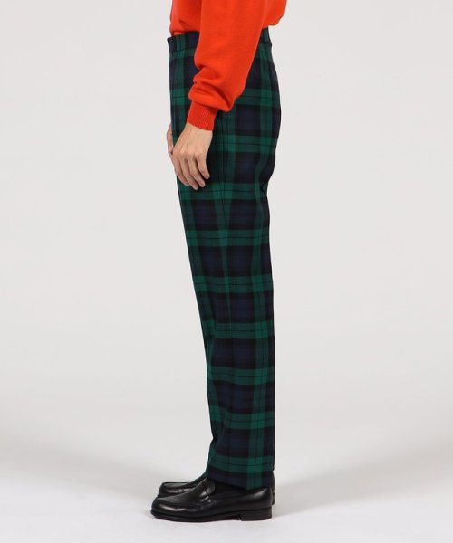 CORDINGS ウール 1プリーツサイドアジャスター トラウザーズ CORDINGS