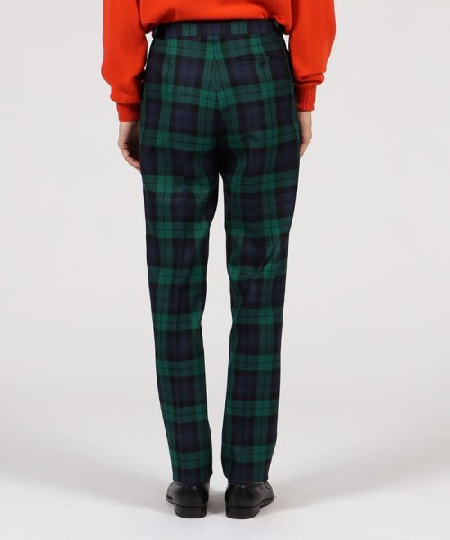 CORDINGS ウール 1プリーツサイドアジャスター トラウザーズ CORDINGS