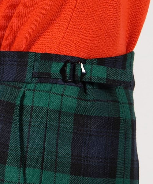 CORDINGS ウール 1プリーツサイドアジャスター トラウザーズ CORDINGS