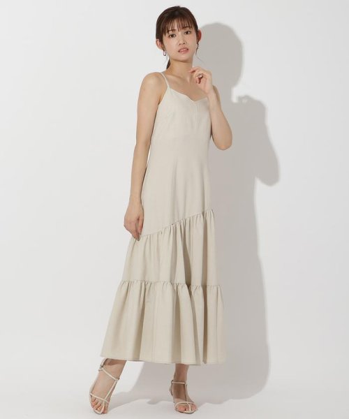 シアーパーカー＋ティアードキャミワンピース 