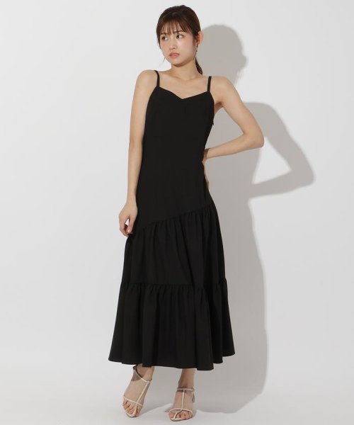 シアーパーカー＋ティアードキャミワンピース 