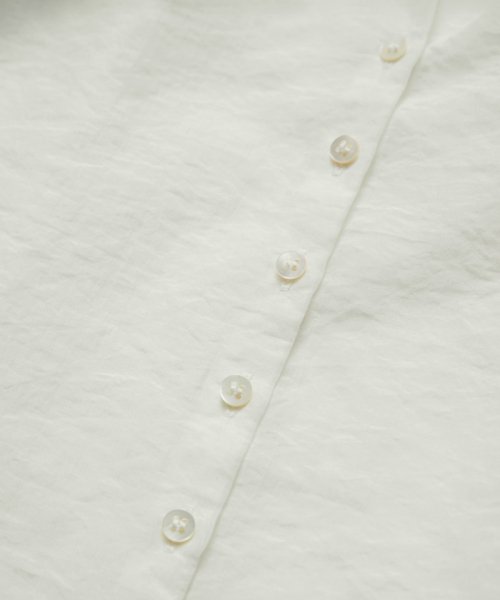 オーガニックコットンシアーギャザーフレアブラウス【アンサンブル対応】 アンサンブル対応 JSB1353159138(10450円)