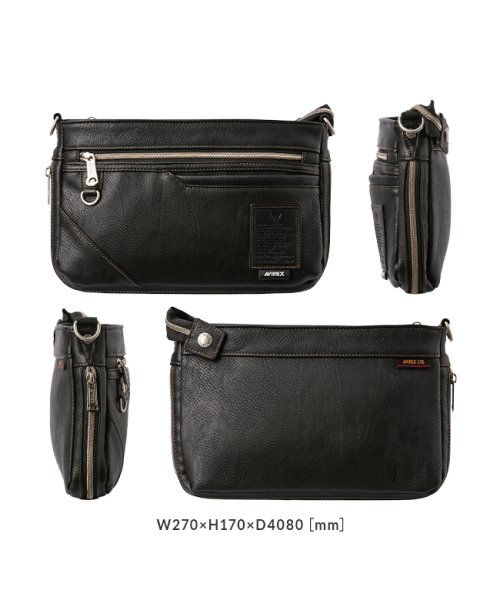 AVIREX バッグ ショルダーバッグ メンズ ブランド 斜めがけバッグ ミリタリー 合皮 アヴィレックス アビレックス AX5006 人気・おすすめ｜省スペース設計・旅行向けにおすすめ 公式 プライバシー配送 今だけ特典付き