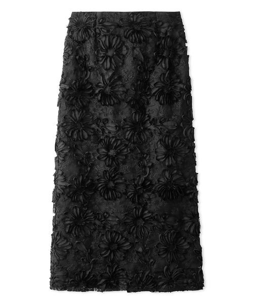 シアーモチーフファブリックストレートスカート 予めご了承ください