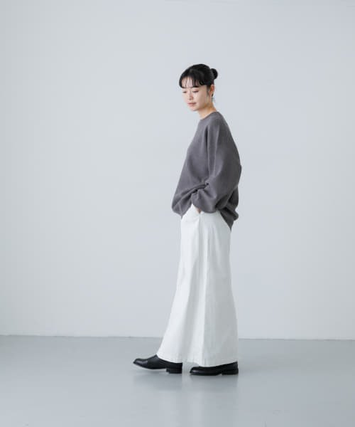 【予約】『2サイズ展開』コットンストレートスカート 