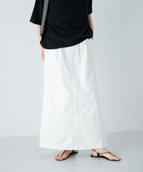 【予約】『2サイズ展開』コットンストレートスカート 