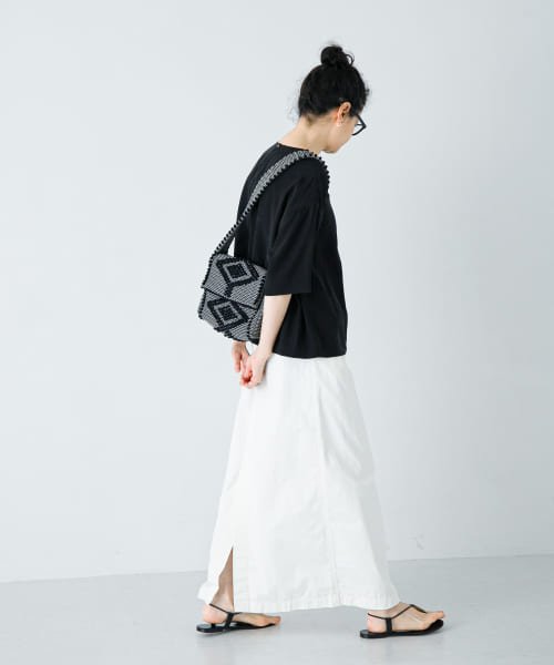 【予約】『2サイズ展開』コットンストレートスカート 