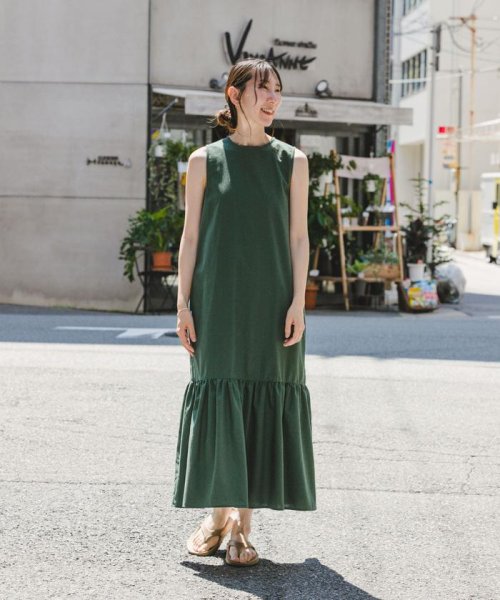 リネンノースリーブワンピース 人気・おすすめ｜使いやすい・旅行におすすめ 品質保証 全国発送