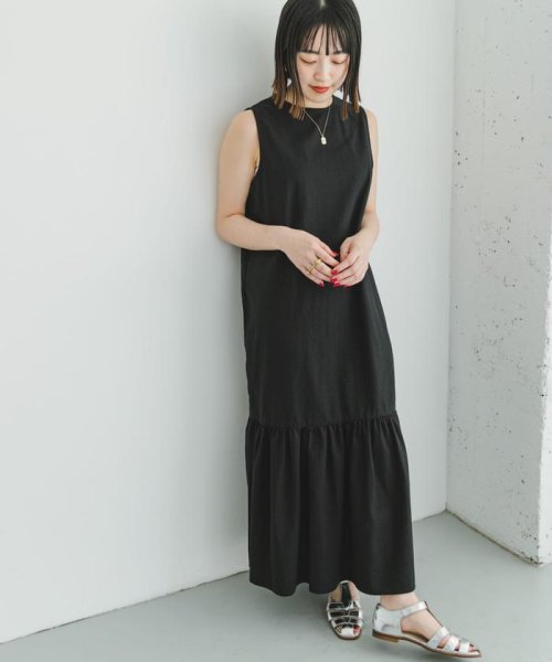 リネンノースリーブワンピース 人気・おすすめ｜使いやすい・旅行におすすめ 品質保証 全国発送