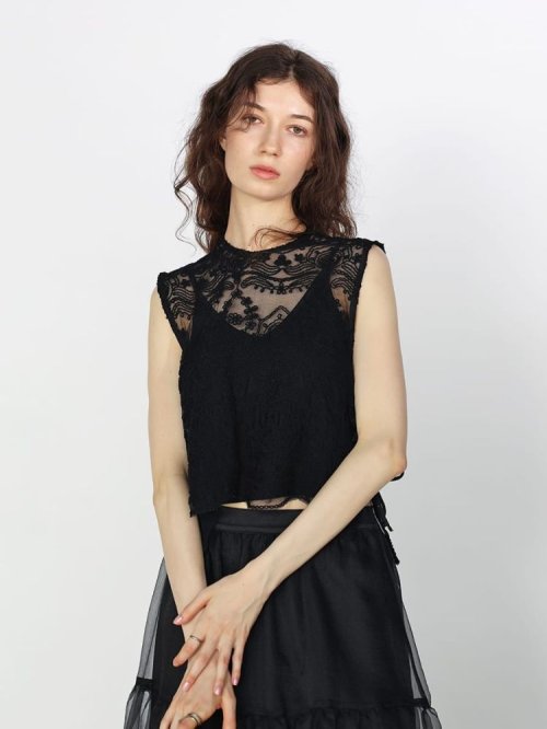 サイドリボン刺繍メッシュブラウス 人気・おすすめ｜省スペース設計・旅行向けにおすすめ お得商品 プライバシー配送