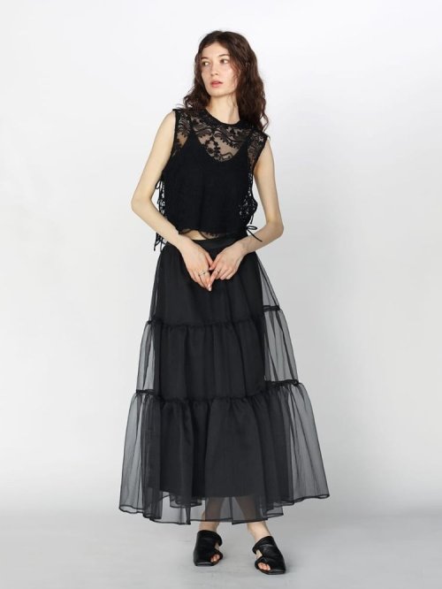 サイドリボン刺繍メッシュブラウス 人気・おすすめ｜省スペース設計・旅行向けにおすすめ お得商品 プライバシー配送