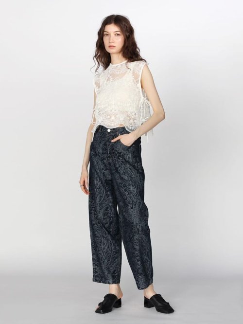 サイドリボン刺繍メッシュブラウス 人気・おすすめ｜省スペース設計・旅行向けにおすすめ お得商品 プライバシー配送