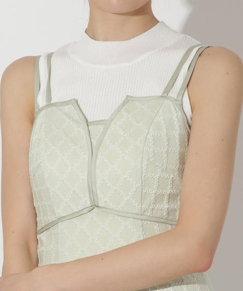 ジャガードキャミワンピース 