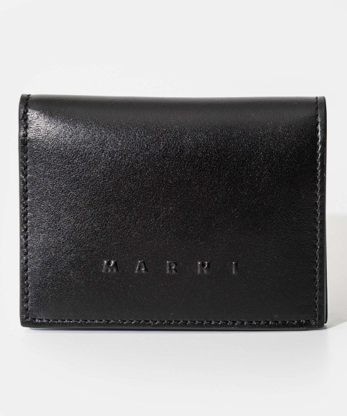 マルニ MARNI PFMOQ14Q09 P5298 二つ折り財布 BILLFOLD レディース 財布 ビルフォード レザー ミニ財布 シンプル プレゼント ギ 5cm 財布 また