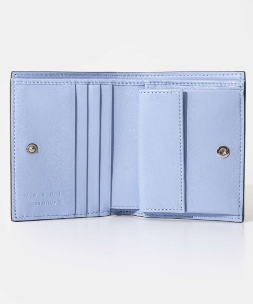 マルニ MARNI PFMOQ14Q09 P5298 二つ折り財布 BILLFOLD レディース 財布 ビルフォード レザー ミニ財布 シンプル プレゼント ギ 5cm 財布 また