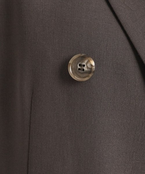 【洗える／日本製／裏地無し／シワになりにくい／ソフトな風合い】オンオフ使えるダブルジャケット 