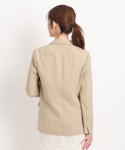 【洗える／日本製／裏地無し／シワになりにくい／ソフトな風合い】オンオフ使えるダブルジャケット 