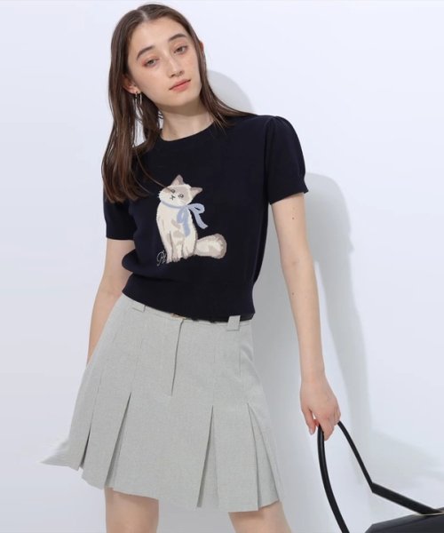 Mimicatパフスリーブニットトップス 予めご了承ください