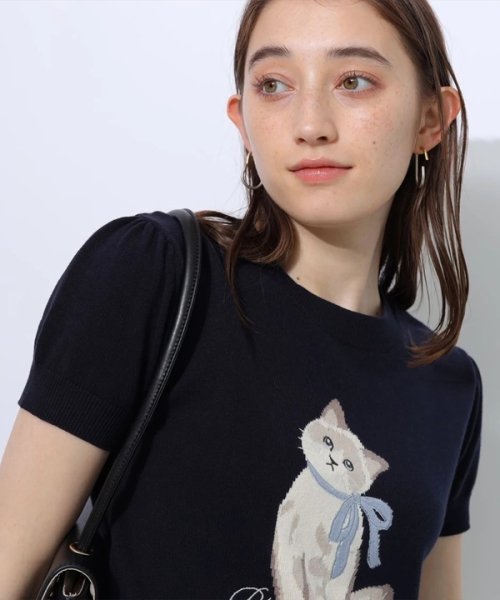 Mimicatパフスリーブニットトップス 予めご了承ください