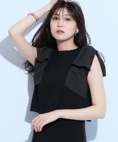 ショルダーリボンニット 予めご了承ください