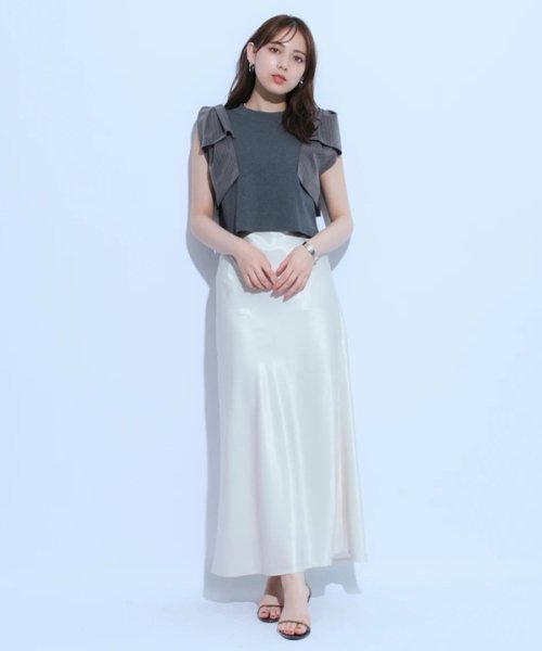 ショルダーリボンニット 予めご了承ください