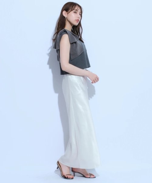 ショルダーリボンニット 予めご了承ください