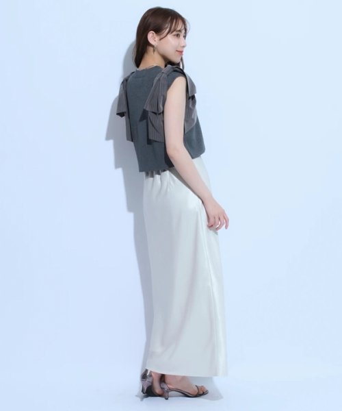 ショルダーリボンニット 予めご了承ください