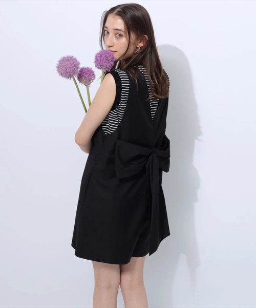 バックリボンショートロンパース 予めご了承ください