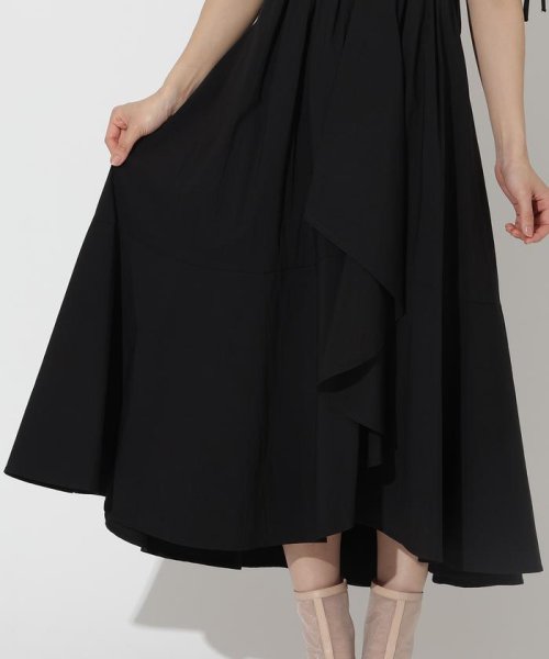 ドロストスリーブラッフルワンピース 