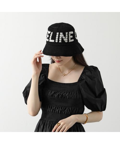 セリーヌ クロシェハット ニット バケットハット ロゴ ビーニー CELINE