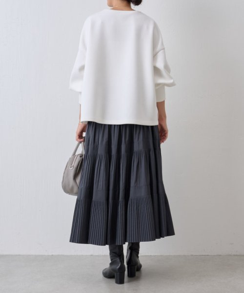 プリーツティアードスカート 