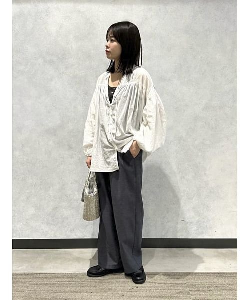  【新色登場】とろみツイルスラックスイージーパンツ