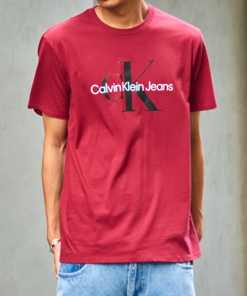 Calvin Klein(カルバンクライン)/【Calvin Klein / カルバンクライン】フロントロゴ プリント Tシャツ 半袖 クルーネック 40DC813/img27