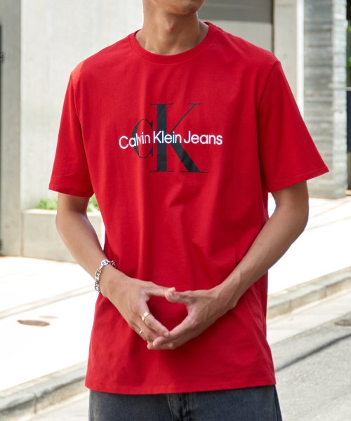 Calvin Klein(カルバンクライン)/【Calvin Klein / カルバンクライン】フロントロゴ プリント Tシャツ 半袖 クルーネック 40DC813/img32