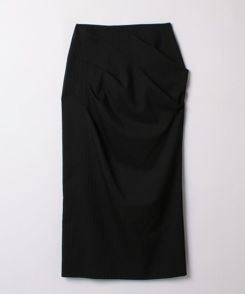 ウールトロピカルドレープタイトスカート 