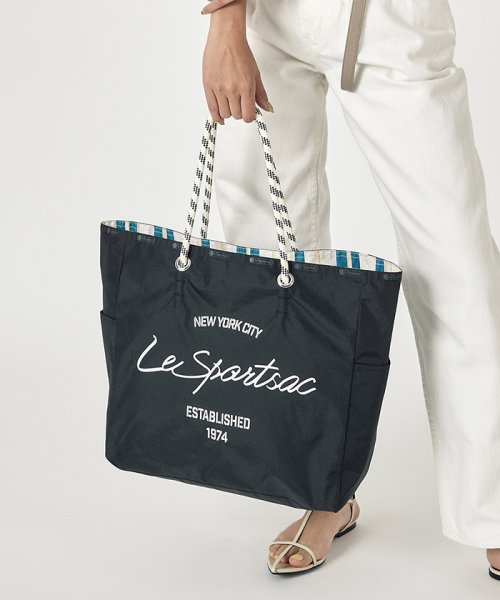 LARGE 2 WAY TOTE2ウェイブラックスクリプト LARGE WAY