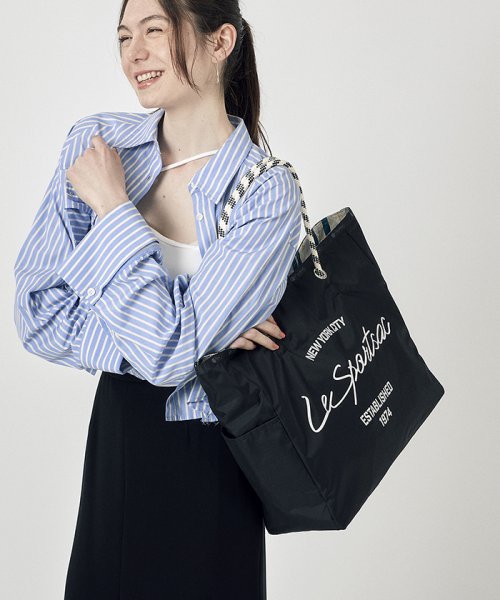 LARGE 2 WAY TOTE2ウェイブラックスクリプト LARGE WAY